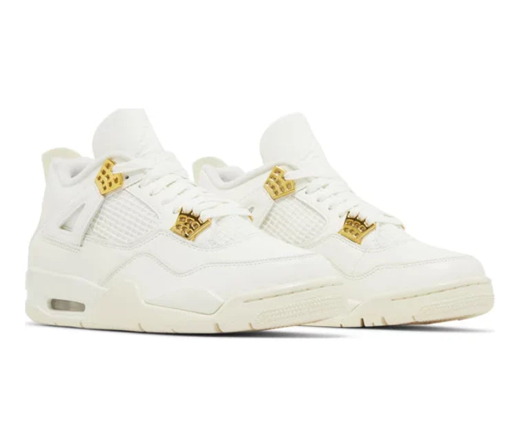 Women's Nike Air Jordan 4 Retro (Metallic Gold)