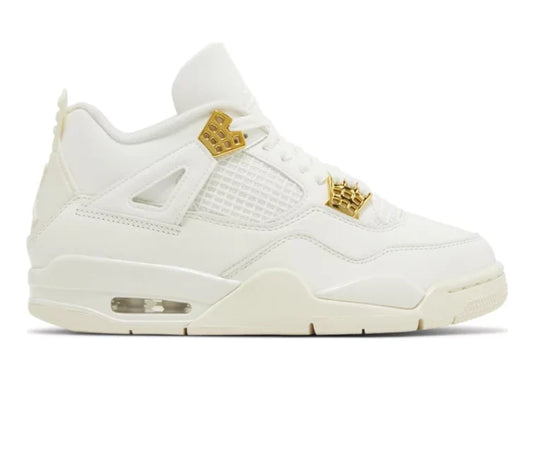 Women's Nike Air Jordan 4 Retro (Metallic Gold)